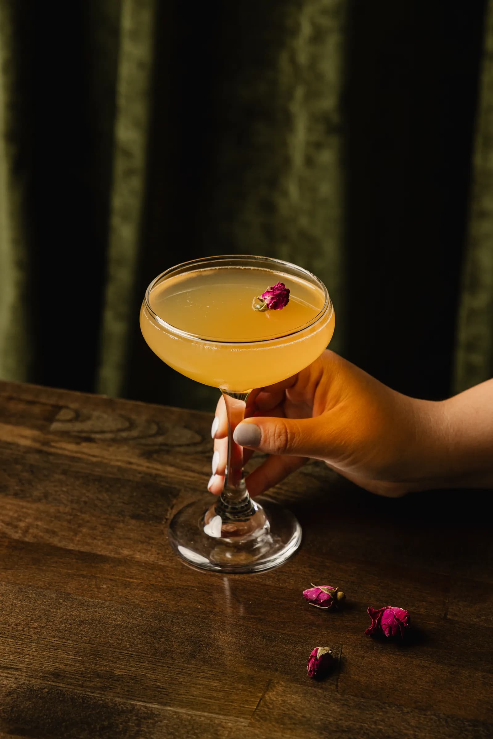 A gin cocktail served up at Marigold